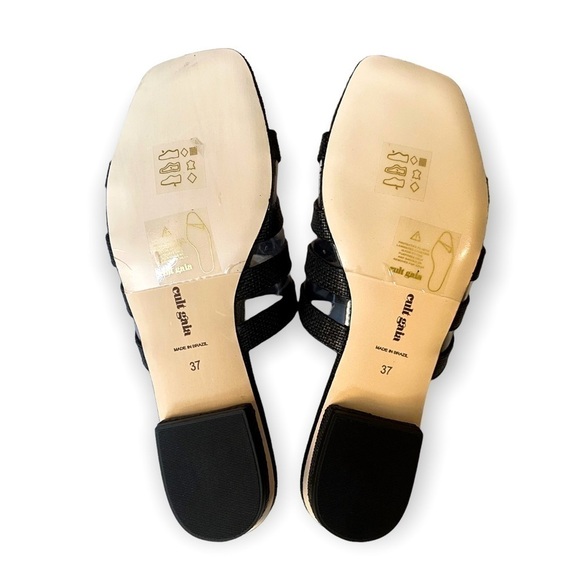 New‎ in Box, Cult Gaia Sarelle Flat Sandals, Black, Size 37EU - Picture 8 of 16